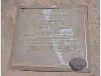 The rock on the Captain Cook landed here plague